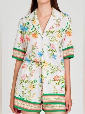 WAYF Carmen Vintage Scarf Floral  Print Matching Set Size Sm NWOT